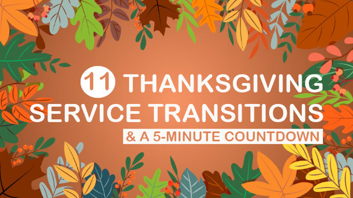 Thanksgiving Motion Transitions and Countdown image number null